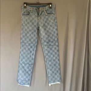 Carmar checkered jeans